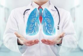 Effekter vum Nikotin op d'Lunge